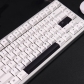 MAC Minimalist White 104+44 PBT Dye-subbed Keycaps Set for Cherry MX Mechanical Gaming Keyboard